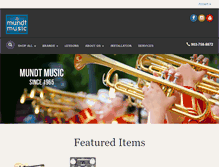 Tablet Screenshot of mundtmusic.com